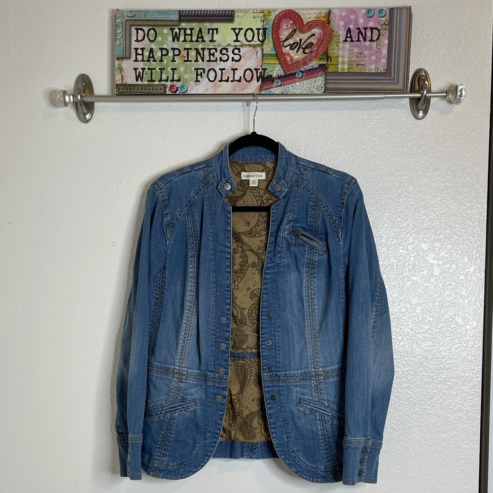 Coldwater Creek Medium Wash Denim Jack